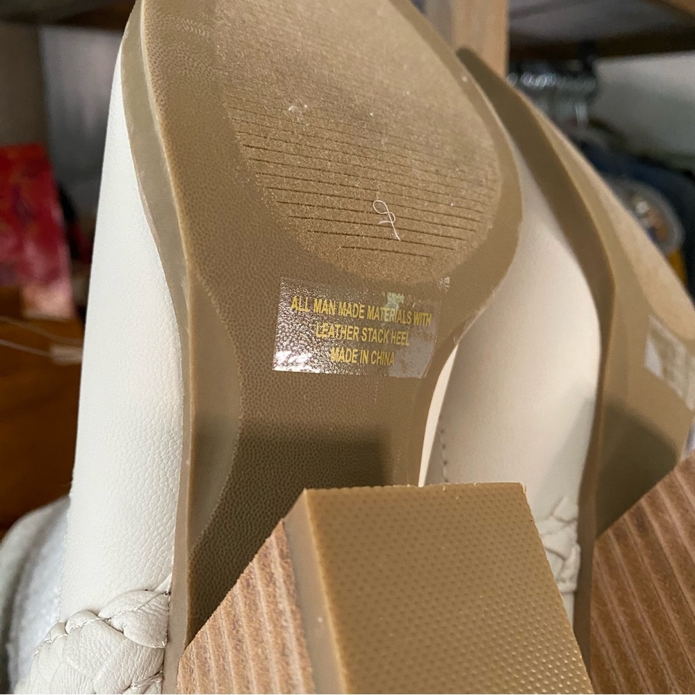 DOLCE VITA White Textured Ankle Cowboy Boots - Picture 13 of 14